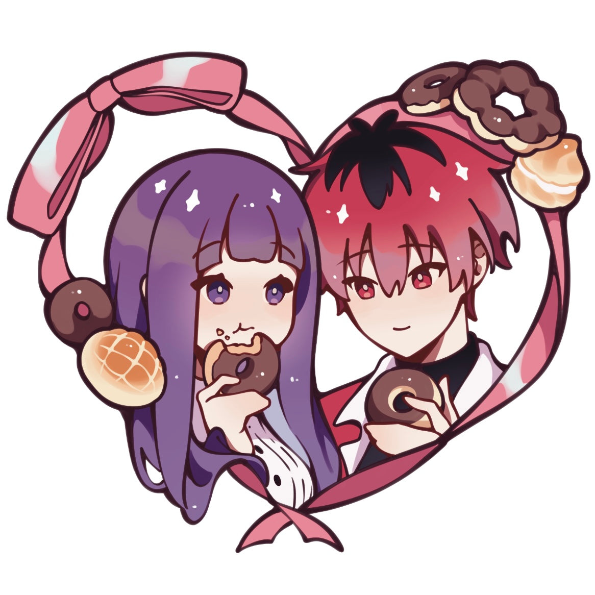 Fern & Stark Couple Keychain