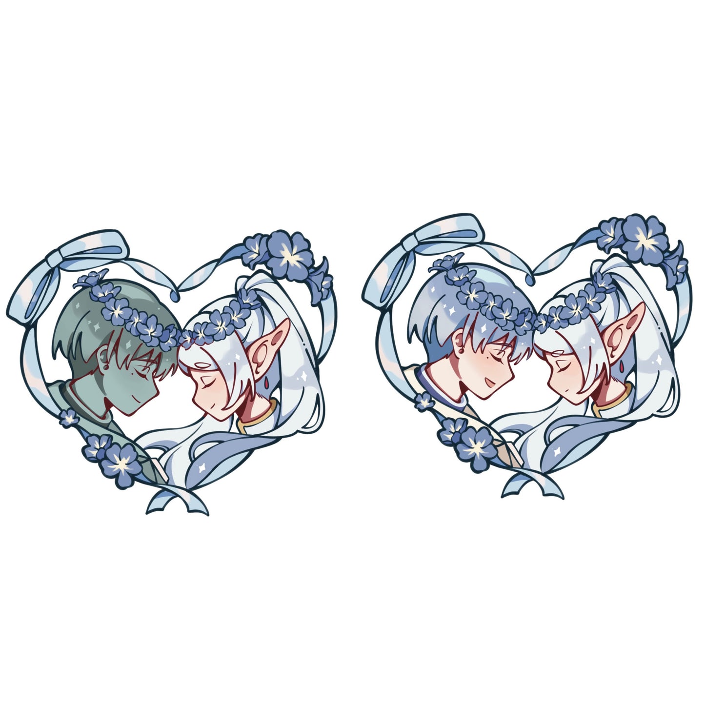 Frieren & Himmel Couple Keychain