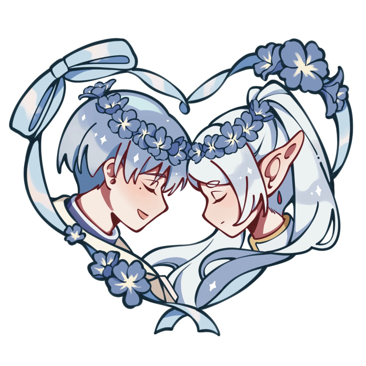 Frieren & Himmel Couple Keychain