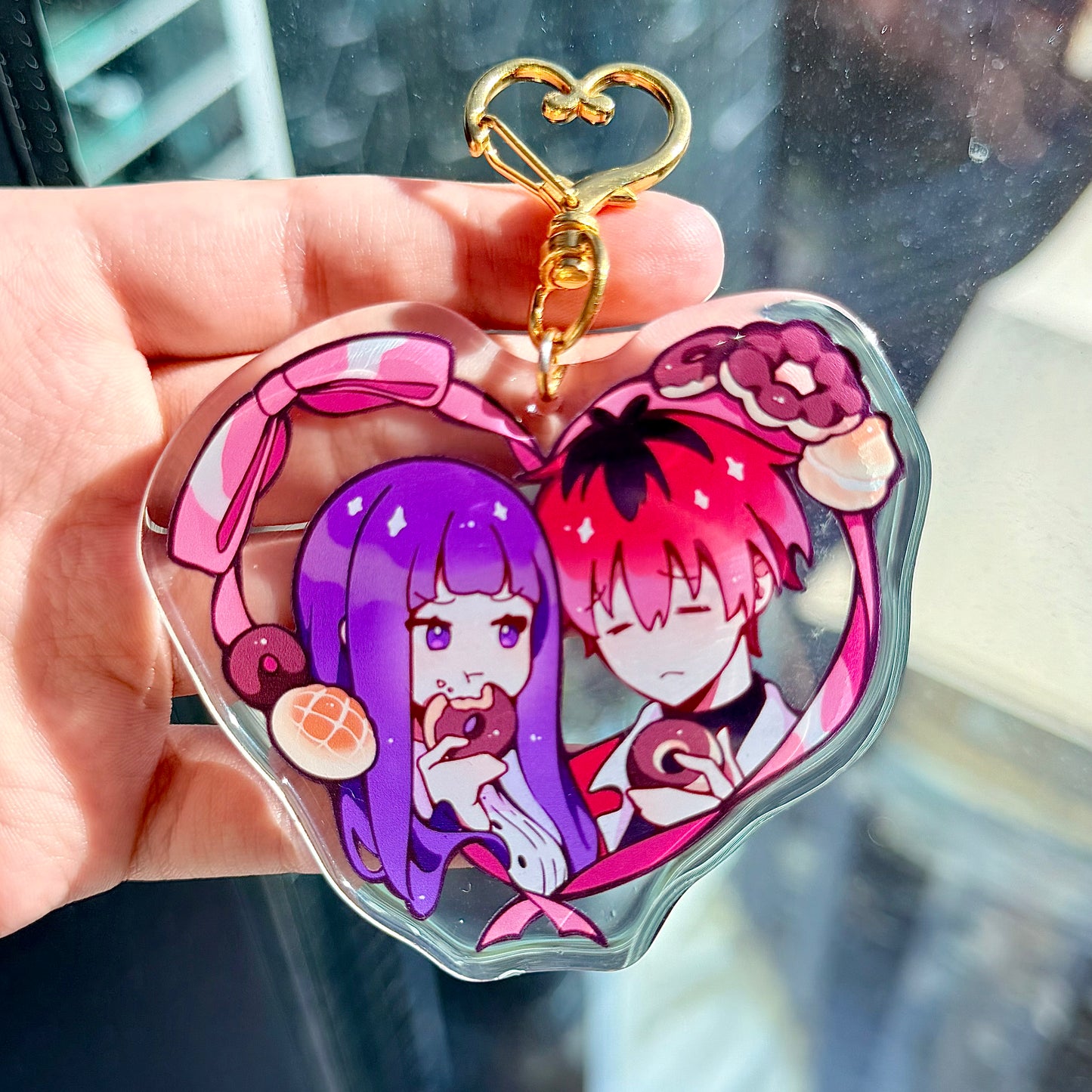 Fern & Stark Couple Keychain