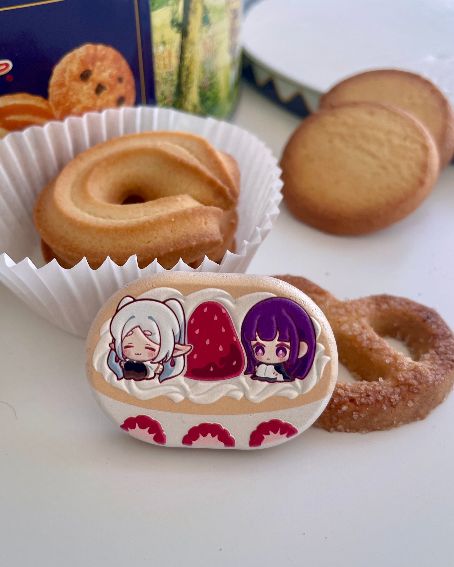 Frieren & Fern Mini Embossed Wooden Pin Cookie