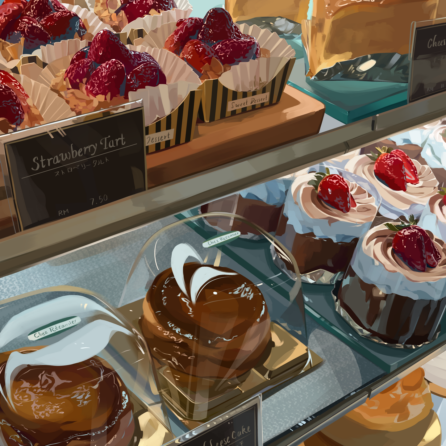 Desserts Display Print