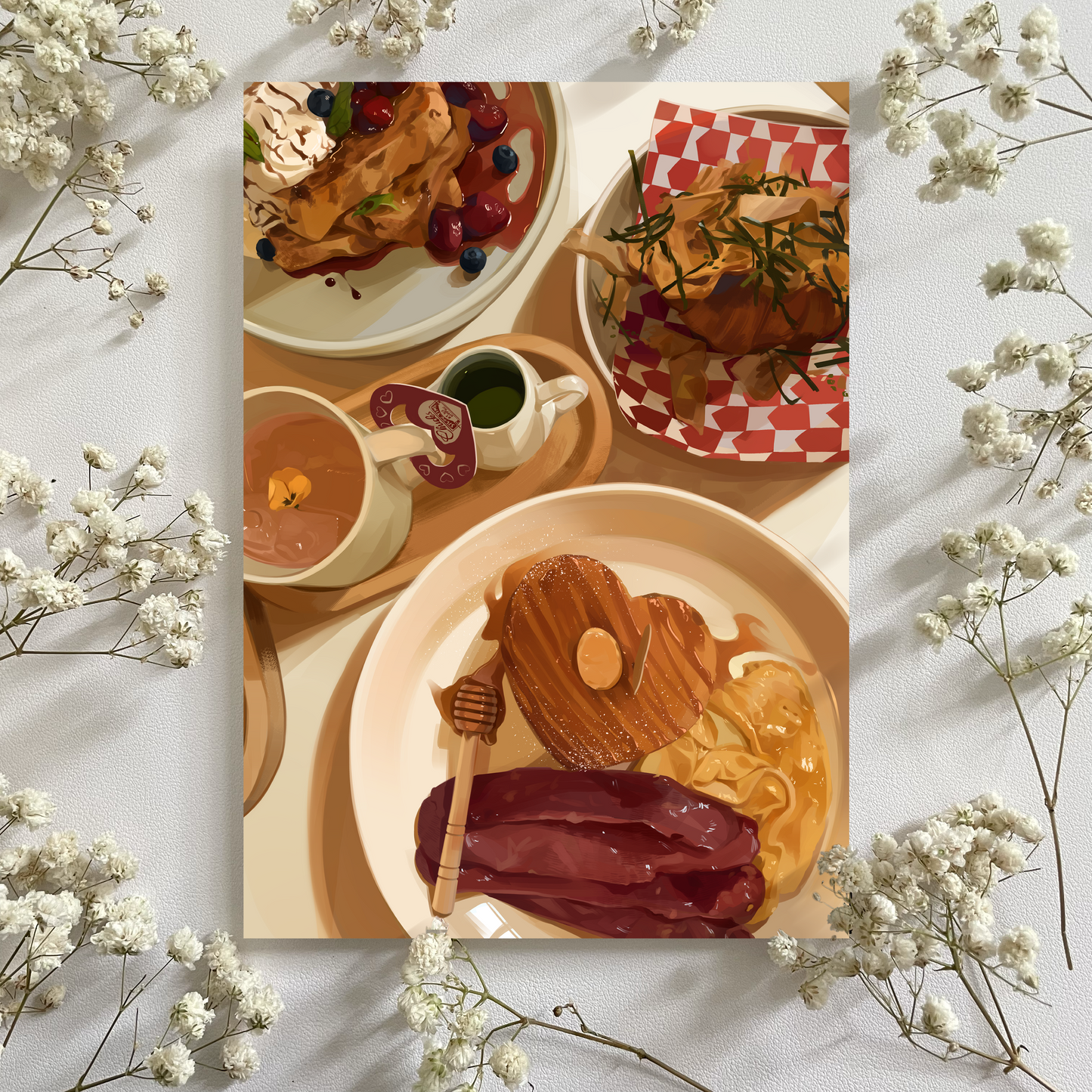 Valentine Pancakes Print <3