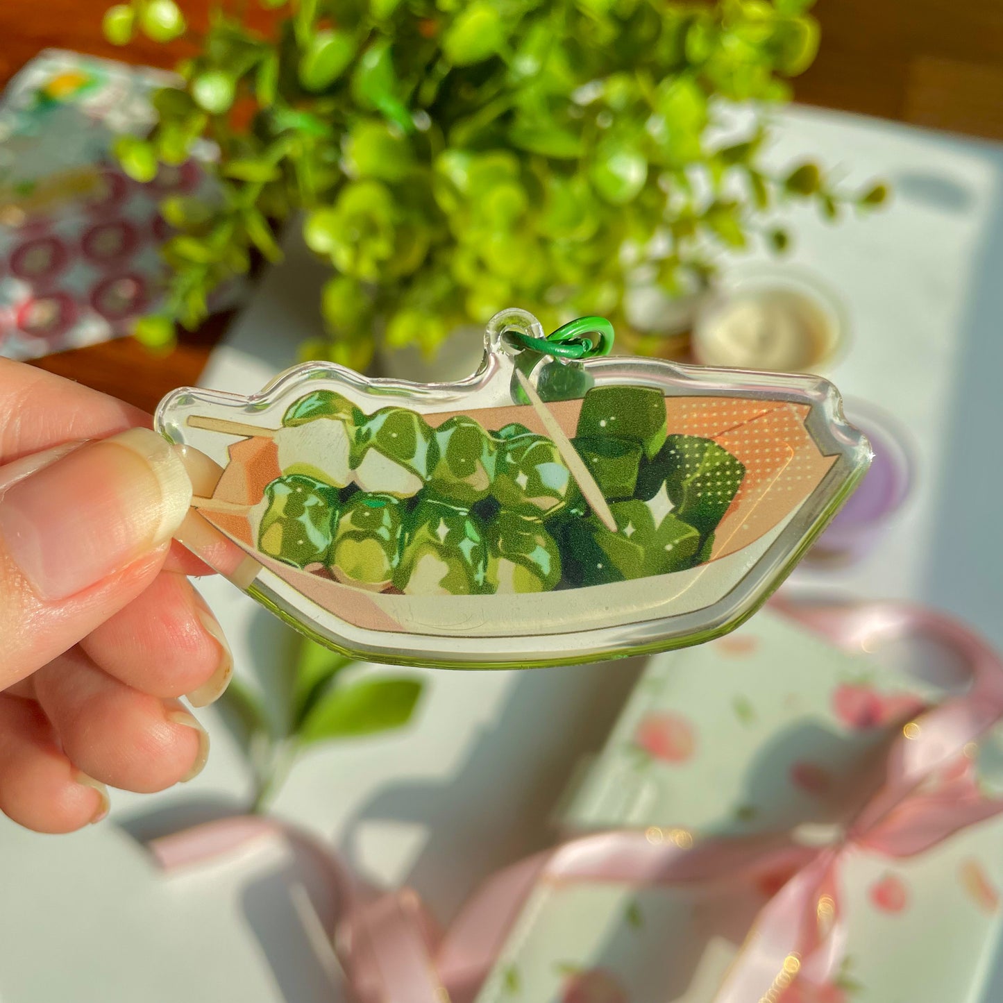 Food Art Epoxy Keychains