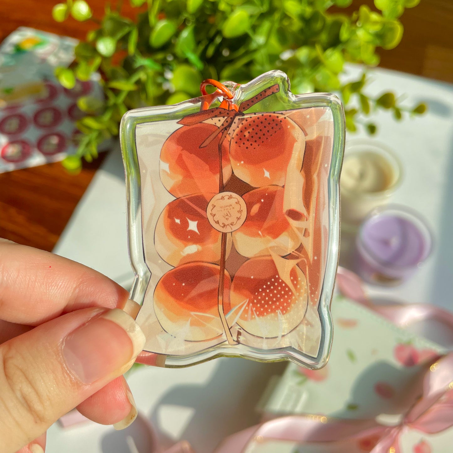 Food Art Epoxy Keychains