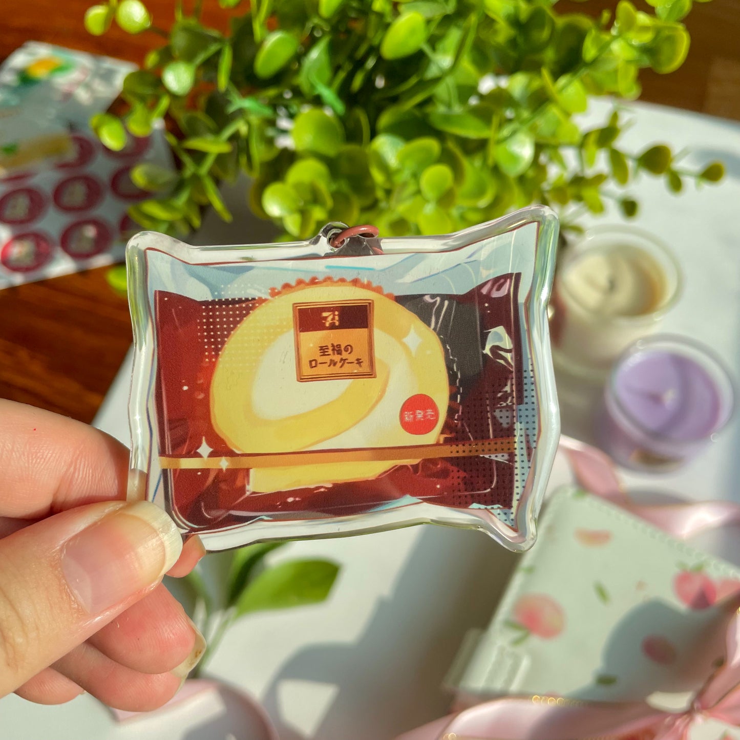 Food Art Epoxy Keychains