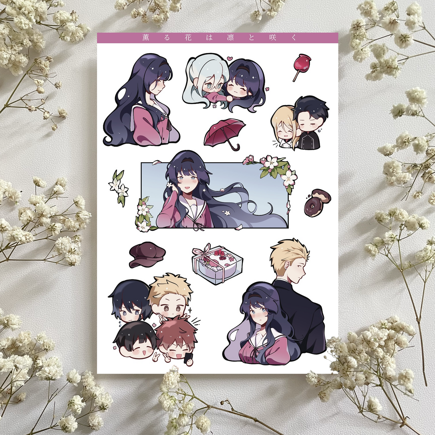 Kaoru Hana Sticker Sheet A5