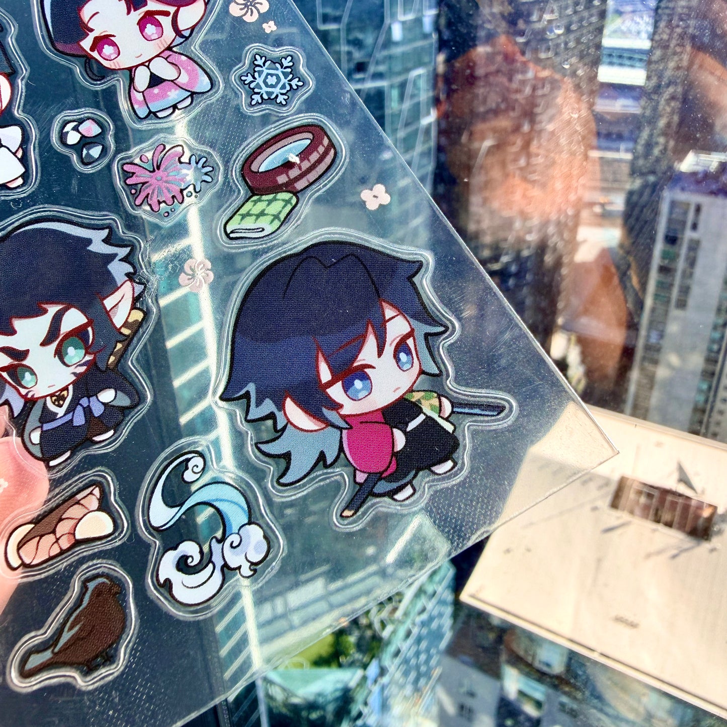 Demon Slayer Infinity Castle Arc Transparent Sticker Sheet